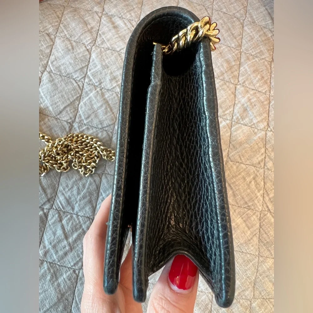 GUCCI GG Marmont Leather Mini Chain Bag - Picture 8 of 12